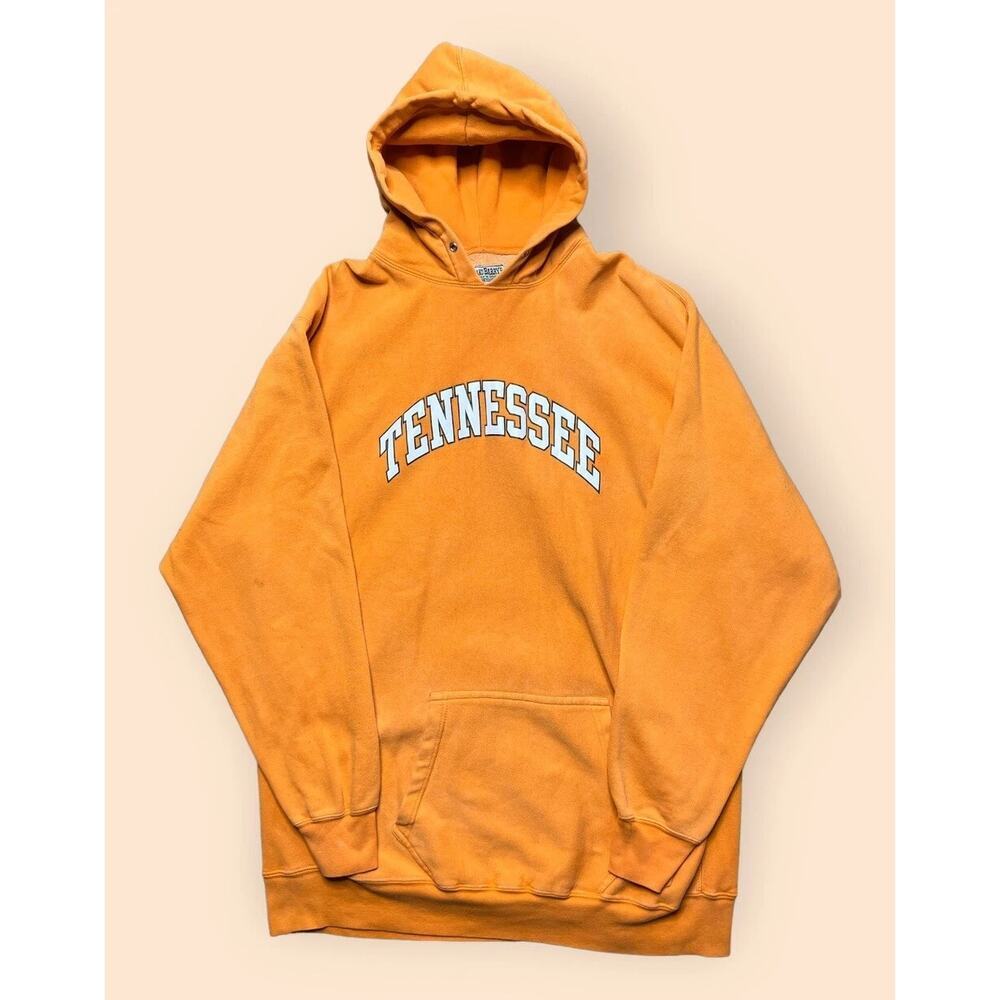Vintage Steve & Barrys Orange Heavy Cotton Tennessee Vols Hoodie Size XL